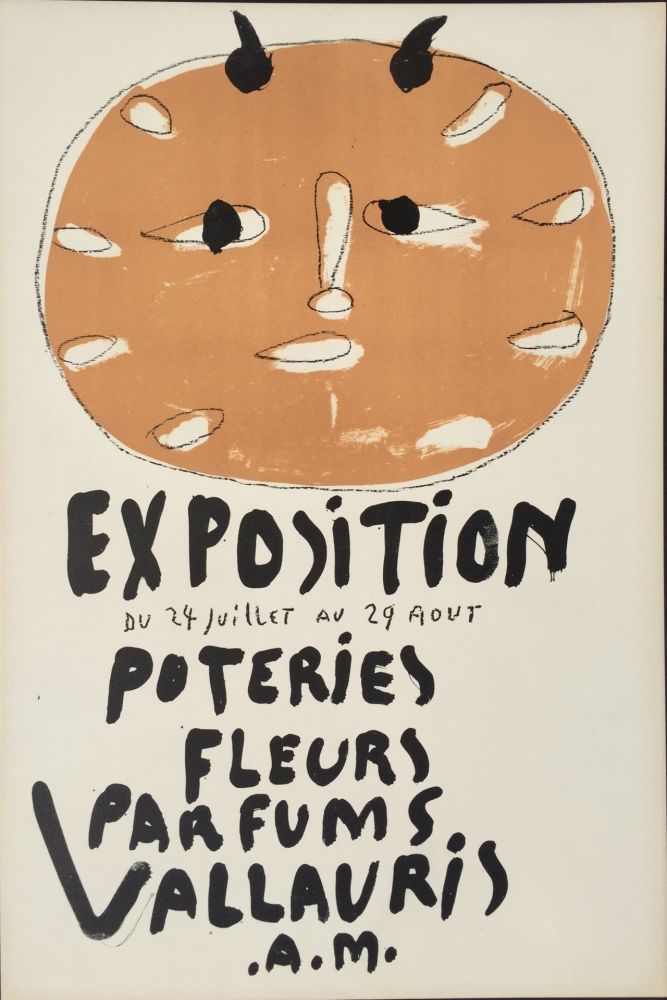 Affiche De Pablo Picasso Vallauris Exposition Premiere Sur Amorosart