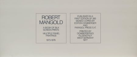 Sérigraphie Mangold - A book of silkscreen prints