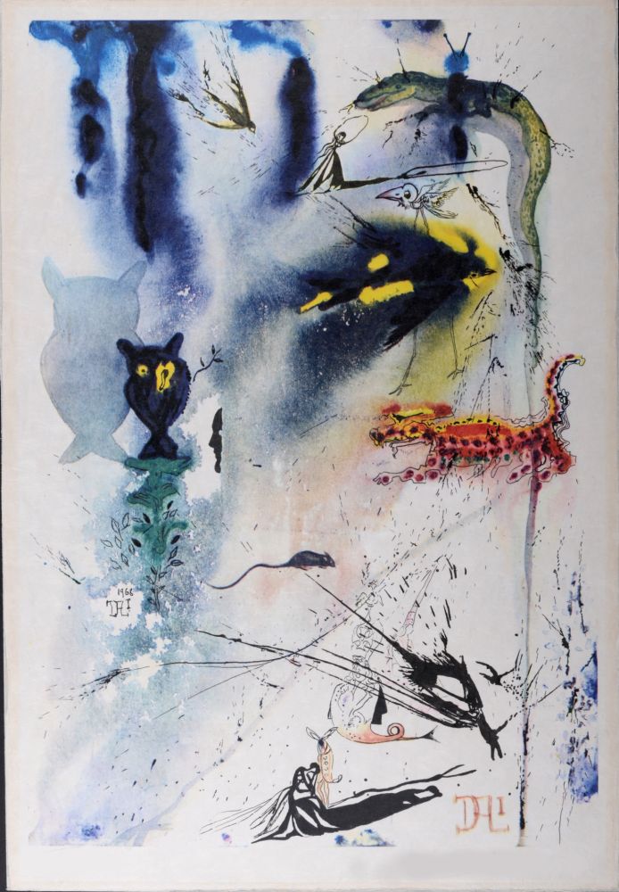 Héliogravure Dali - A Caucus Race and a Long Tale, 1969