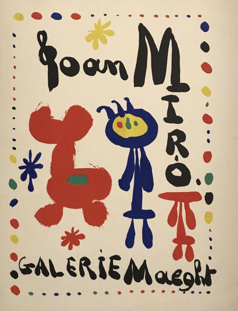 Lithographie Miró - Affiche Exposition (Galerie Maeght)