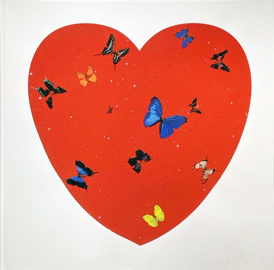 Sérigraphie Hirst - All You Need Is Love Love Love