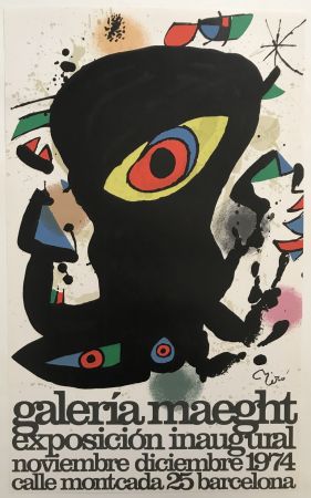 Affiche Miró - Barcelona / Exposicion inaugural Galeria Maeght