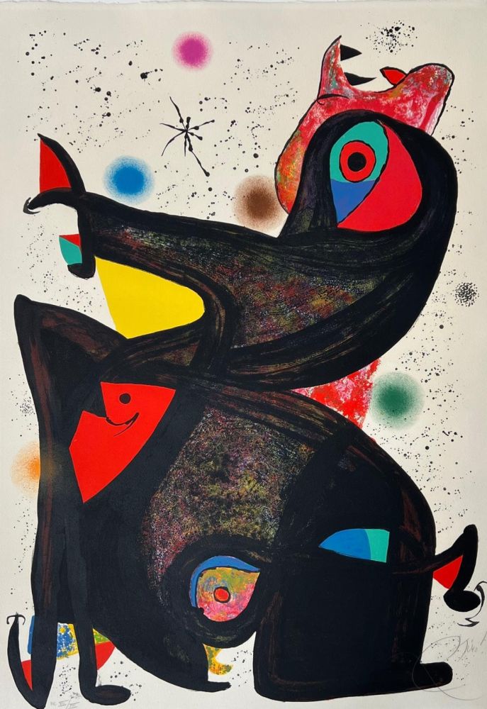 Lithographie Miró - Barnabé