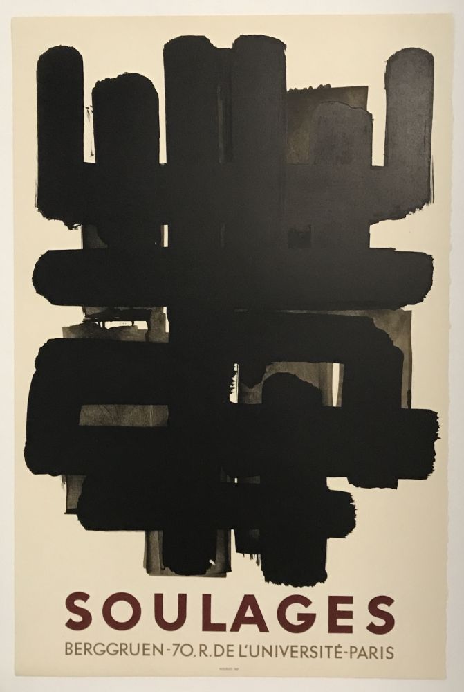 Lithographie Soulages - Berggruen (Lithograph No. 3)