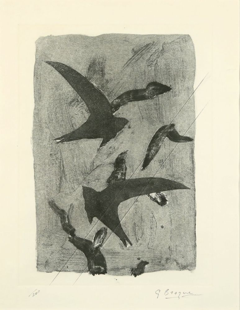 Eau-Forte Et Aquatinte Braque - Birds in Flight