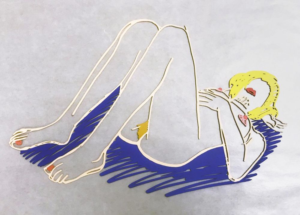 Aucune Technique Wesselmann - Blonde on Blanket