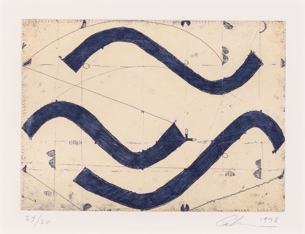 Gravure Fonseca - Blue Notation