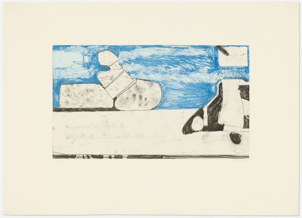 Gravure Diebenkorn - Blue Softground