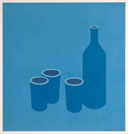 Sérigraphie Caulfield - Bottle and Cups