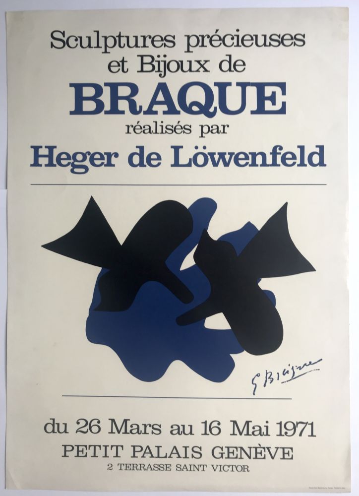 Affiche Braque - Braque & Heger de Löwenfeld / Petit Palais, Genève