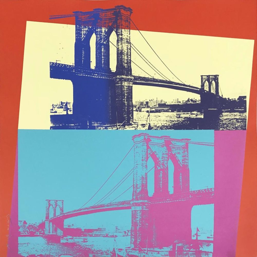 Sérigraphie Warhol - Brooklyn Bridge, II.290