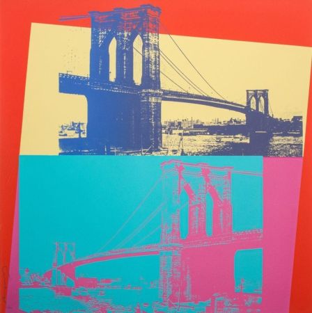 Sérigraphie Warhol - Brooklyn Bridge II.290