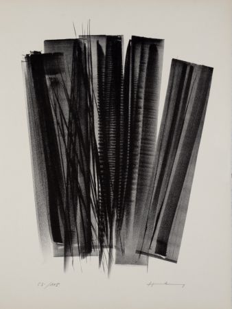 Lithographie Hartung - Campagne de schiste (L 162), 1978 - Hand-signed