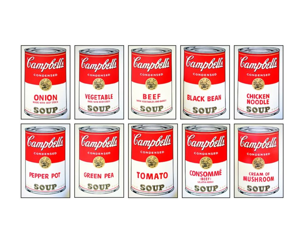 Sérigraphie Warhol - CAMPBELL'S SOUP COMPLETE PORTFOLIO I (Sunday B. Morning edition)