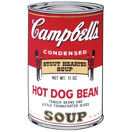 Sérigraphie Warhol - Campbell's Soup: Hot Dog Bean