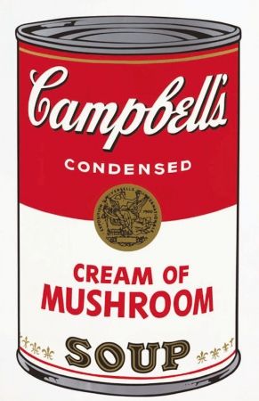 Sérigraphie Warhol - Campbell's Soup I: Cream of Mushroom by Andy Warhol