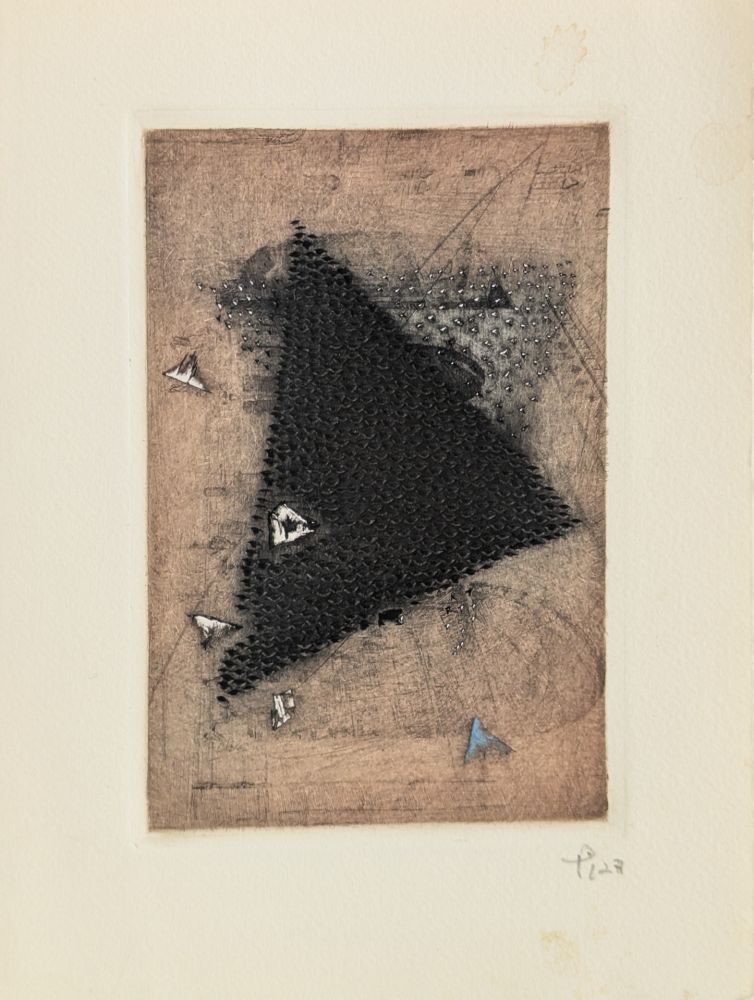 Gravure Piza - Carte de Voeux - Galerie Michel (Paris) 