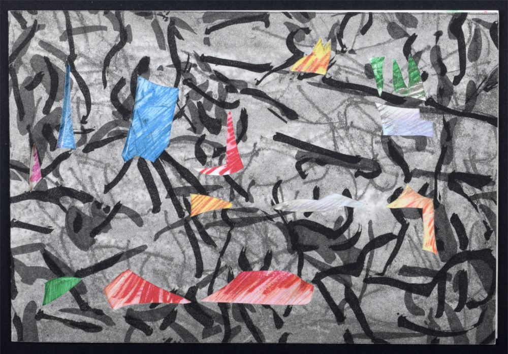 Eau-Forte Riopelle - Carte de voeux, 1967