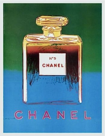 Affiche Warhol - Chanel (bleue et jaune ) ,1997