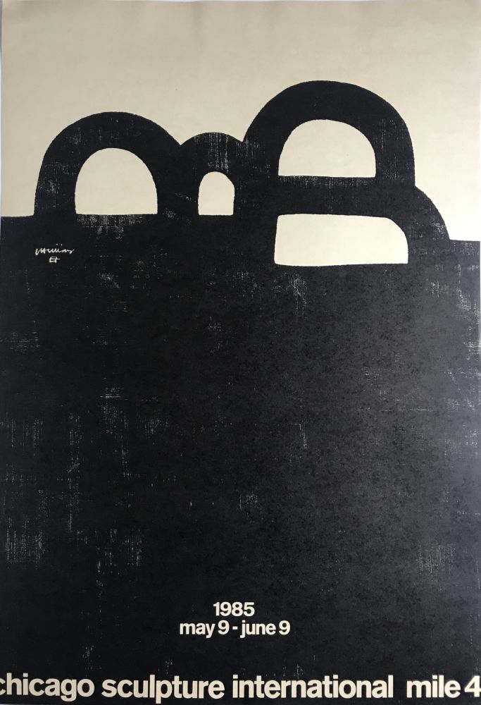 Affiche Chillida - Chicago Sculpture international