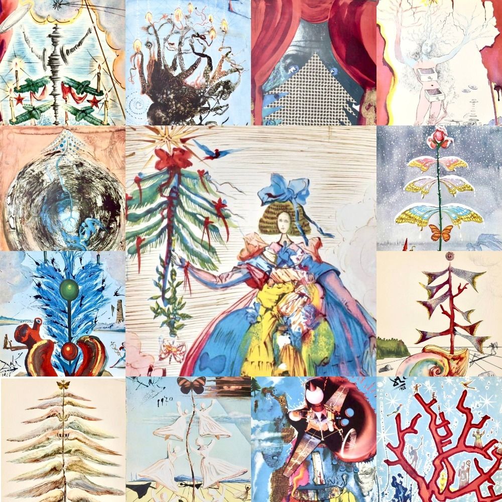 Aucune Technique Dali - Christmas cards