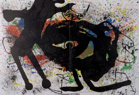 Lithographie Miró - Composition, 1973