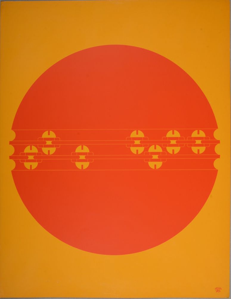 Sérigraphie Sato - Composition Pop Art, 1970