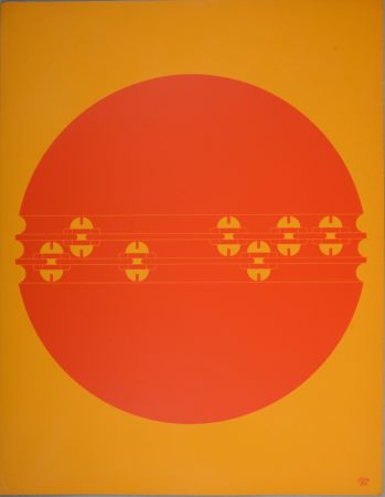 Sérigraphie Sato - Composition Pop Art, 1970