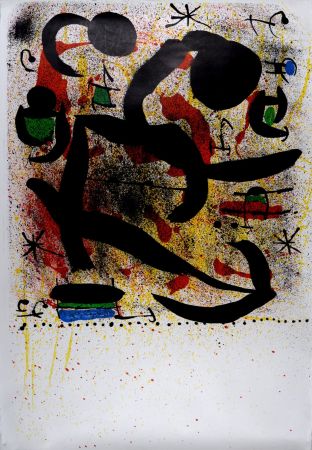 Lithographie Miró - Composition, Variant I, 1969 (Proof before the letter)