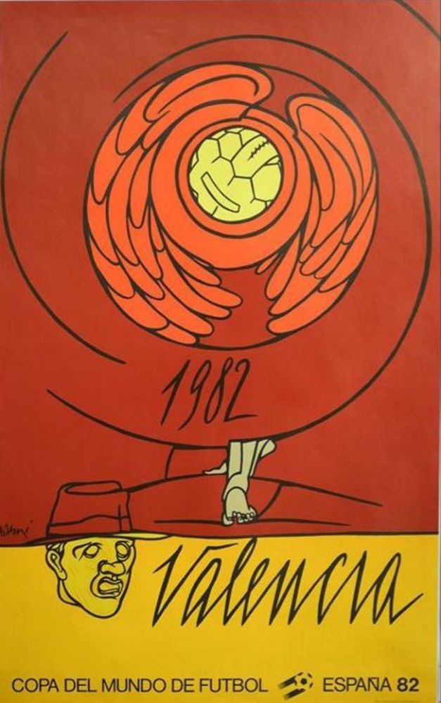 Lithographie Adami - Coupe du Monde 82 - Espagne