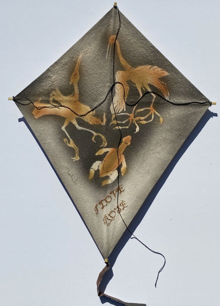 Aucune Technique Toledo - Cranes with Sea Turtle Kite