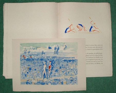 Livre Illustré Van Dongen - DEAUVILLE par Paul Poiret. 10 AQUARELLES DE VAN DONGEN (1931)