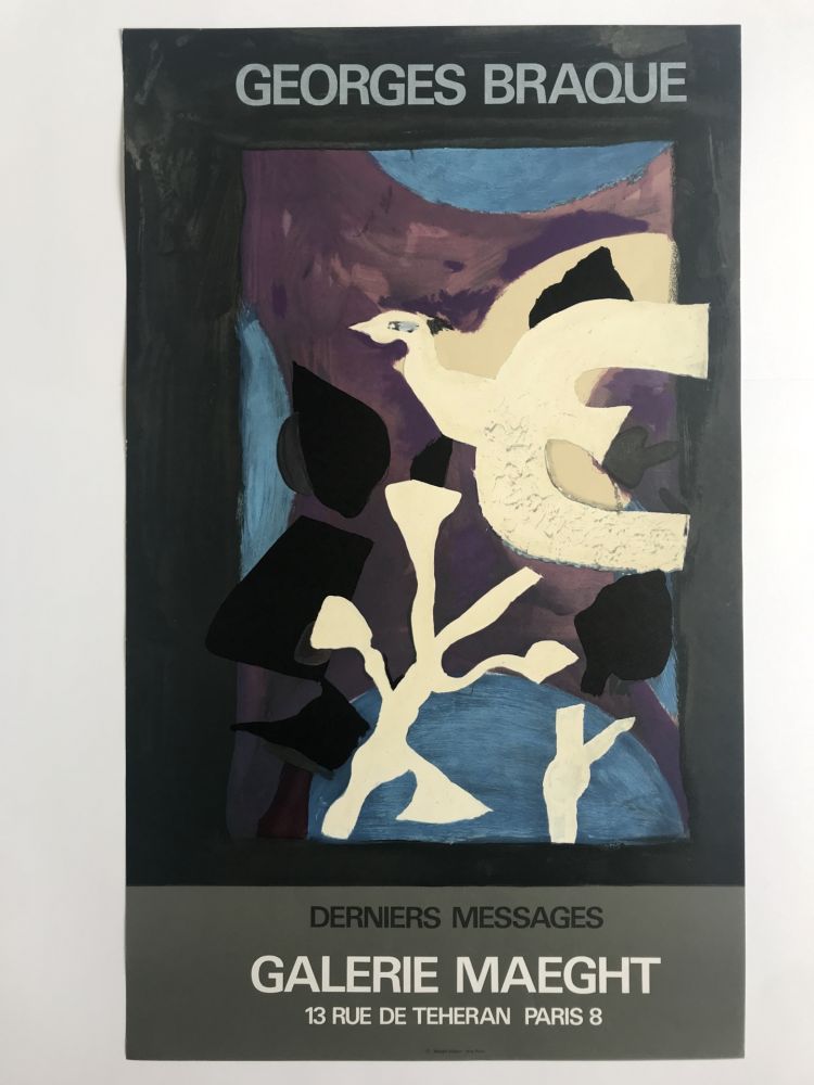 Affiche Braque - Derniers Messages / Galerie Maeght