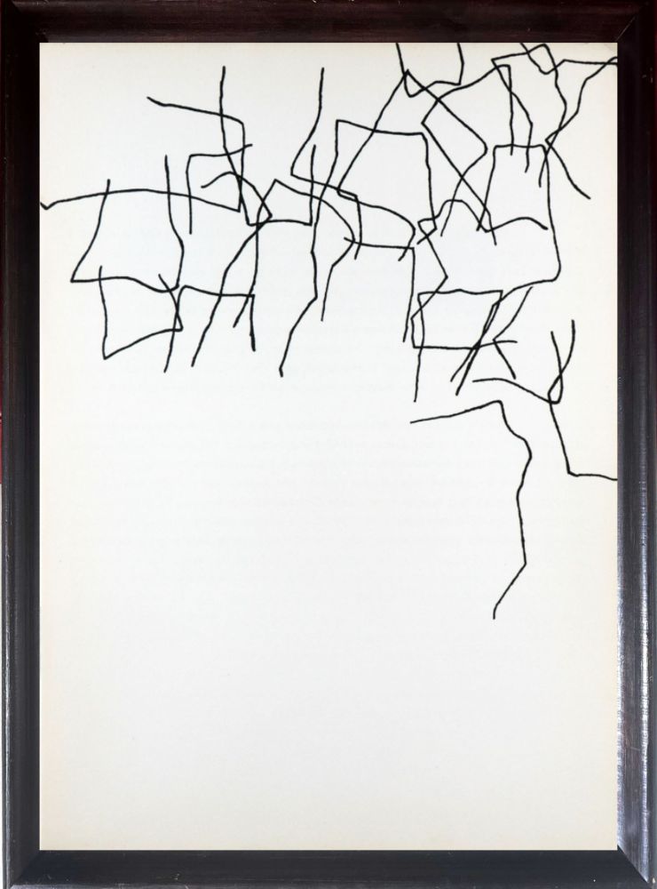 Lithographie Chillida - Derrière le Miroir