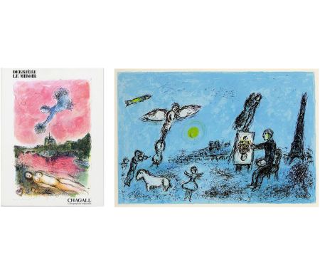 Livre Illustré Chagall - Derrière Le Miroir n° 246 - CHAGALL. Lithographies originales. Le Peintre et son double (1981)