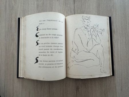 Livre Illustré Picasso - Deux Contes. Le Centaure Picador. Le crepuscule d'un Faune. Gravures de Pablo Picasso.