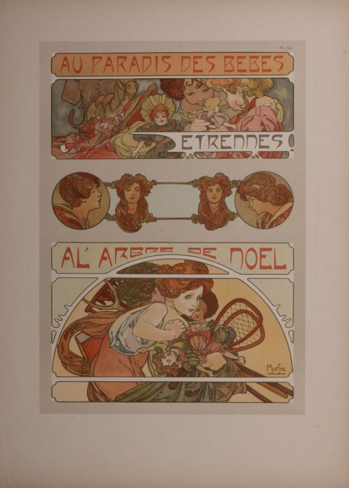 Lithographie Mucha - Documents Décoratifs, 1902