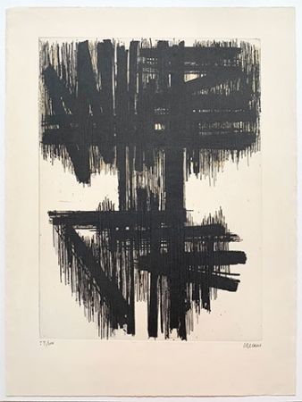 Eau-Forte Soulages - Eau-Forte VI