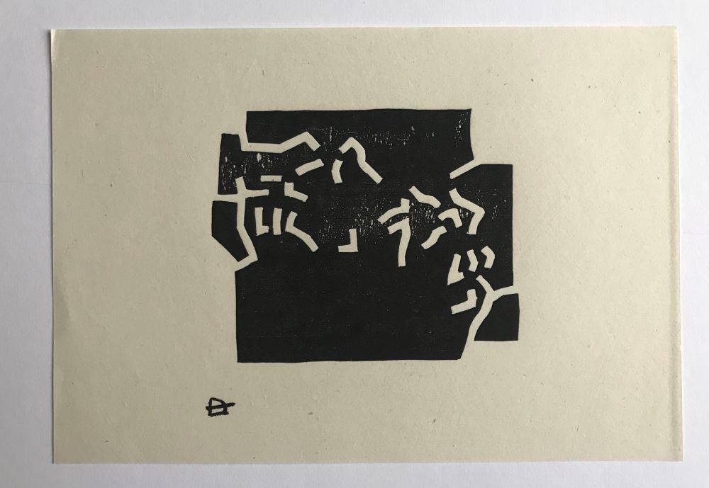 Gravure Sur Bois Chillida - Egokarri (Van der Koelen 68025)