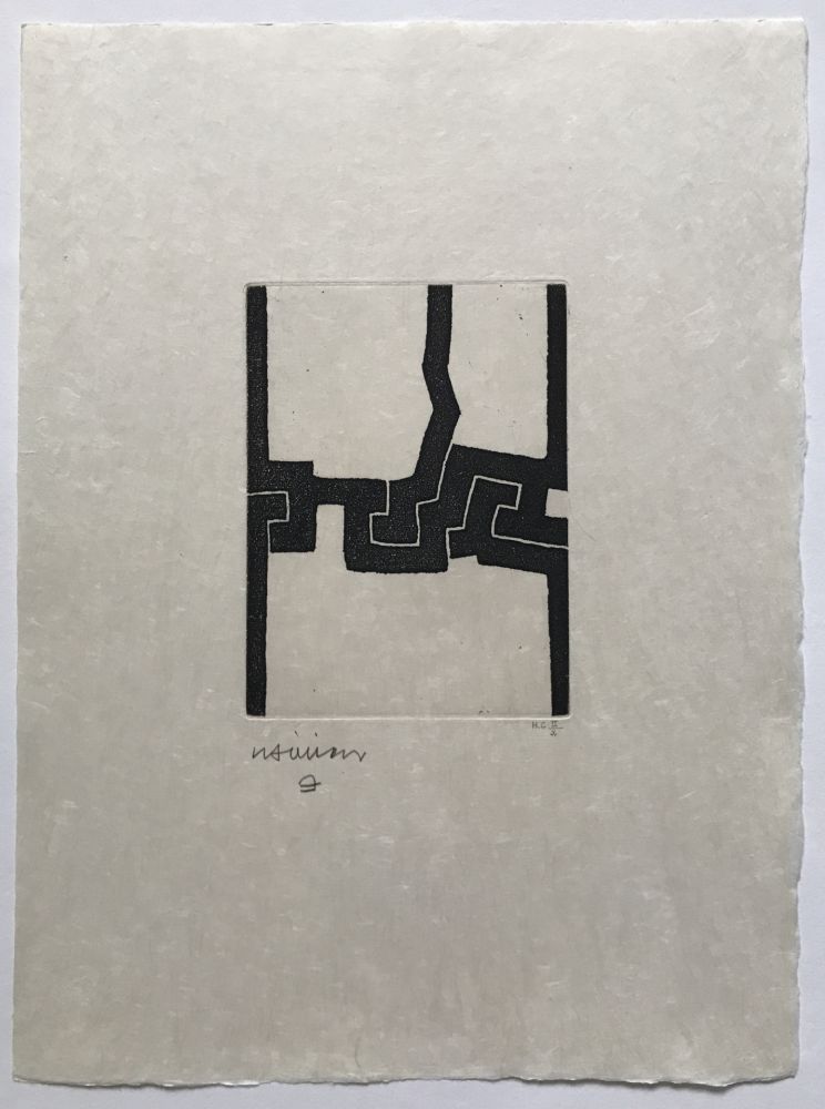 Gravure Chillida - Eintsu (Paroles Peintes V)