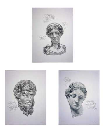 Sérigraphie Arsham - Eroded Classical Prints 