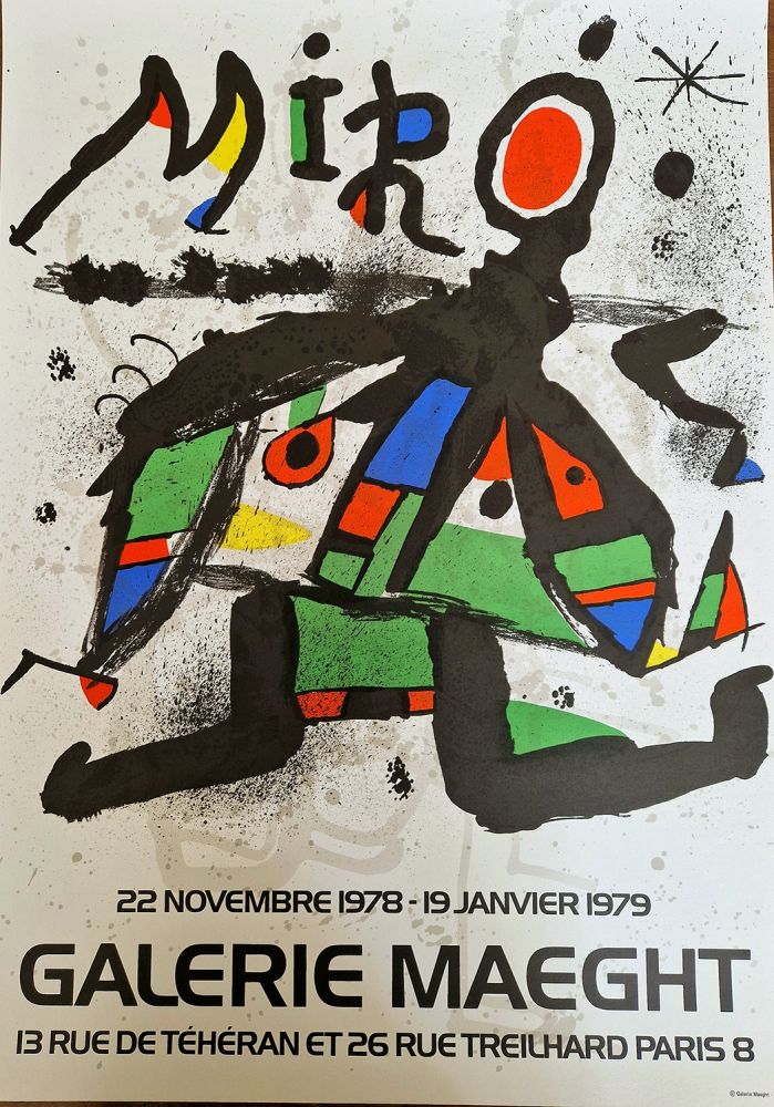 Affiche Miró - Exposition a la Galerie Maeght 1978