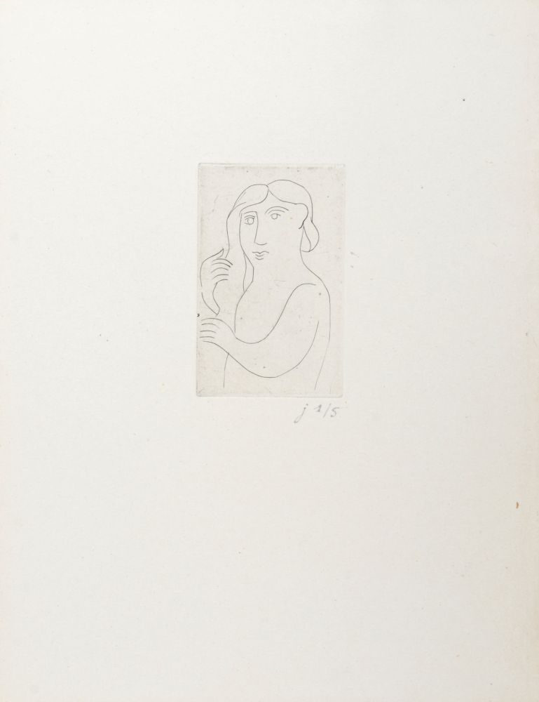 Gravure Derain - Figure, 1948