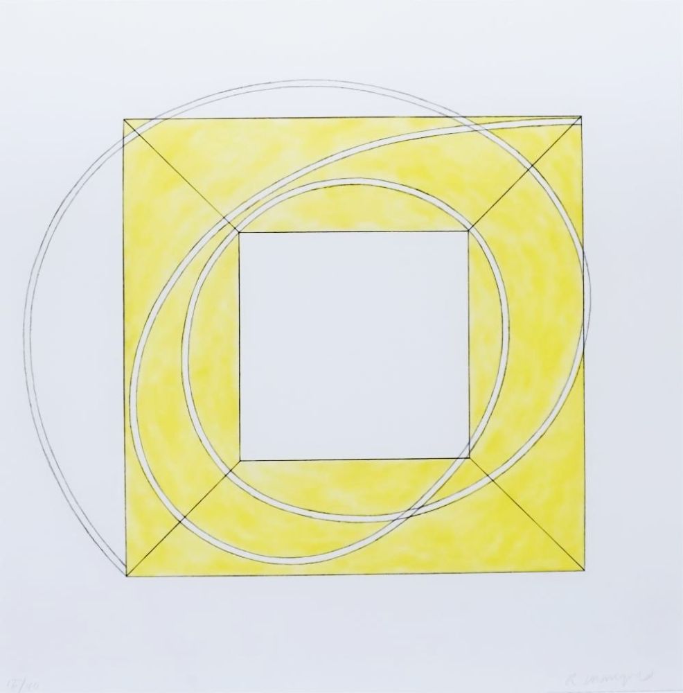 Eau-Forte Et Aquatinte Mangold - Framed Square with Open Center (B)