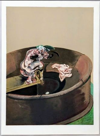 Lithographie Bacon - Francis Bacon - Portrait of George Dyer Crouching, Original lithograph, 1966