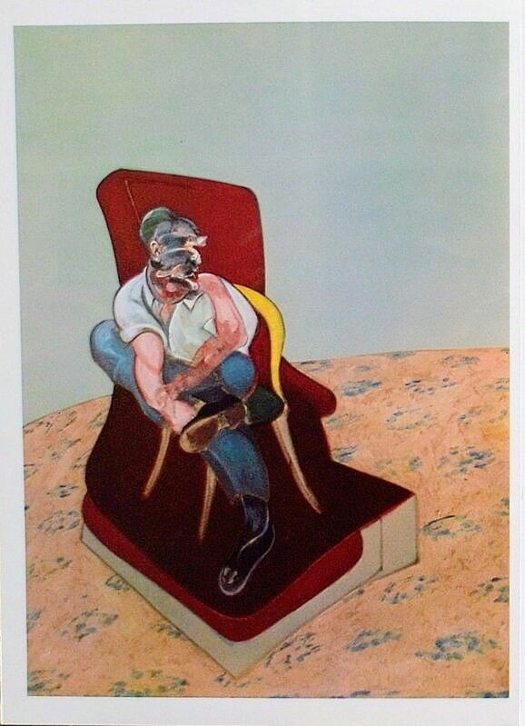 Lithographie Bacon - Francis Bacon - Portrait of Lucian Freud, Original Lithograph, 1966