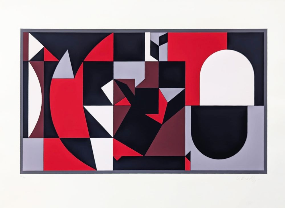 Sérigraphie Vasarely - Fresko-2 