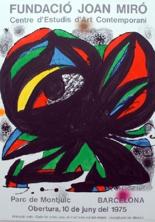 Lithographie Miró - Fundacio Joan Miro - Barcelona 1975