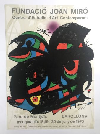 Affiche Miró - Fundació Joan Miró / Centre d'Estudis d'Art Contemporani