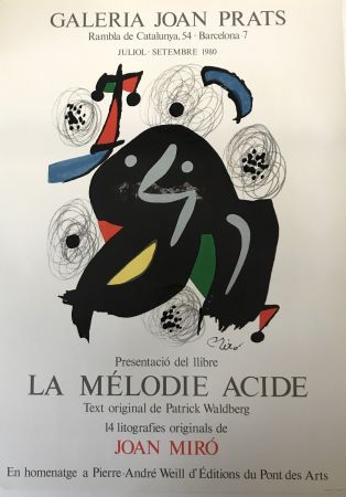 Affiche Miró - Galeria Joan Prats